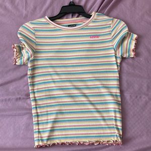Rainbow striped shirt